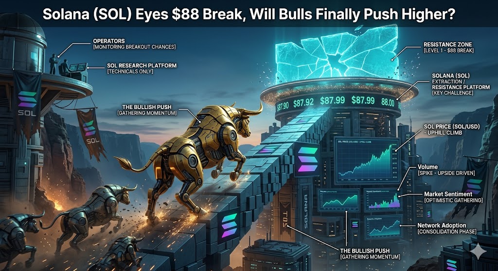 Solana (SOL) Eyes $88 Break, Will Bulls Finally Push Higher? Solana (SOL) Eyes $88 Break, Will Bulls Finally Push Higher?
